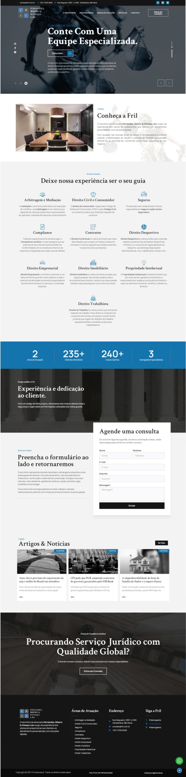 criação de site advocacia