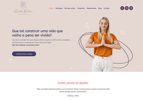 Criação de site Drielle Feitosa