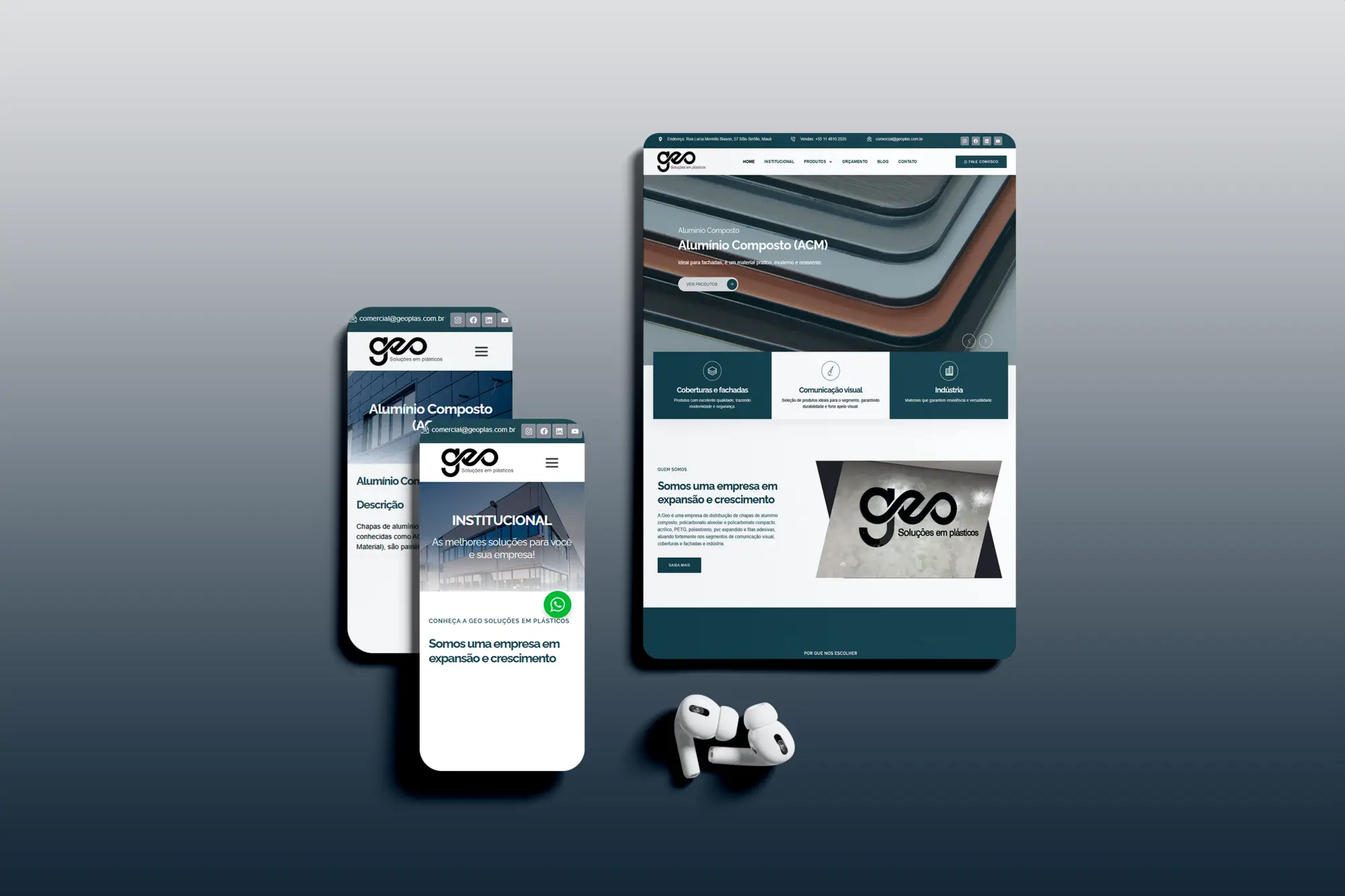 Criação de site Geoplas