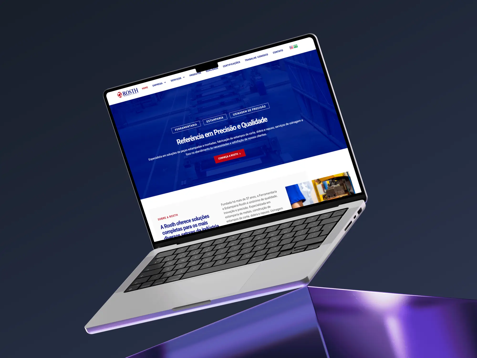 Criação de site ferramentaria e estamparia