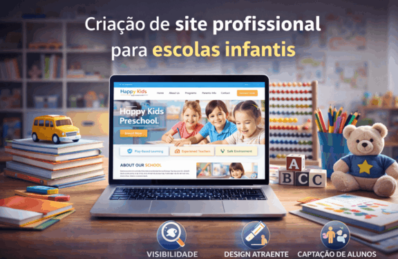 criação de sites para escola infantil