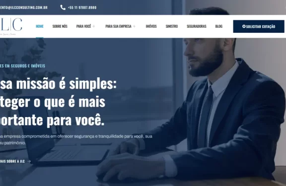 criação de site empresa de seguros