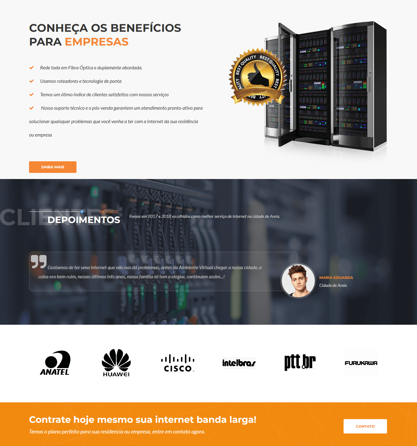 criação de site empresa banda larga