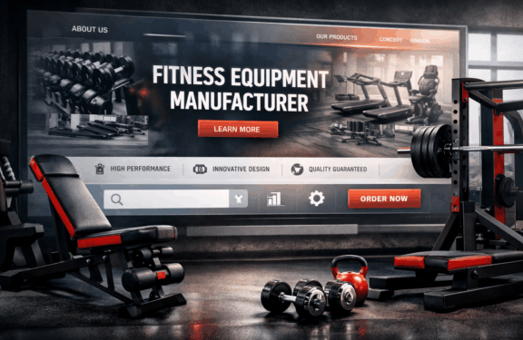 Criação de site para fabricante de equipamentos para academia