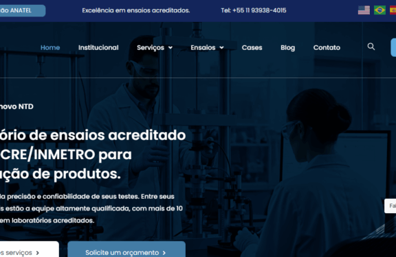 criação de site para indústria