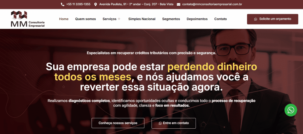 Criação de site Consultoria Tributária