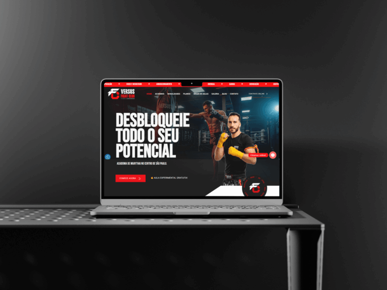criação de site para academia de lutas