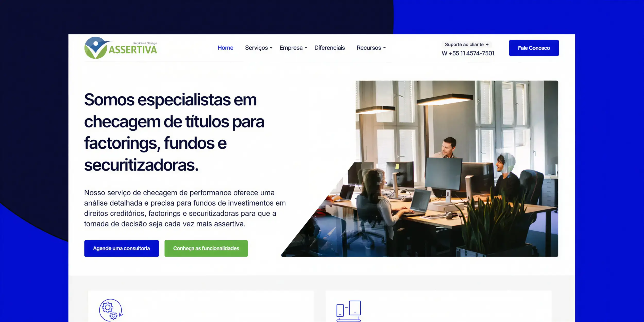 Criação de site para empresa de gestão de risco