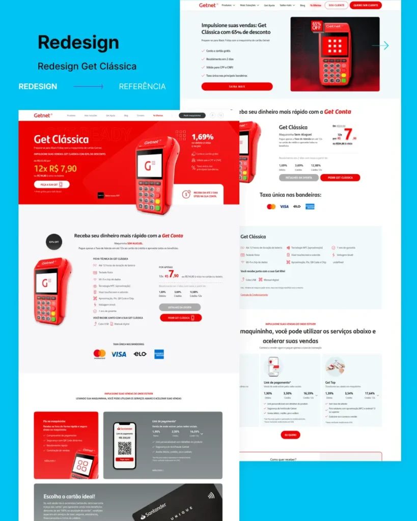 redesign site getnet