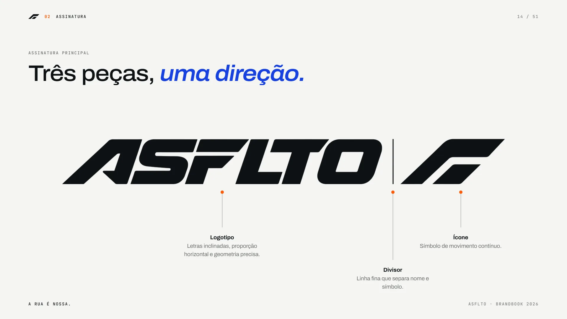 Logotipo ASFLTO: logotipo, símbolo e sinalizador